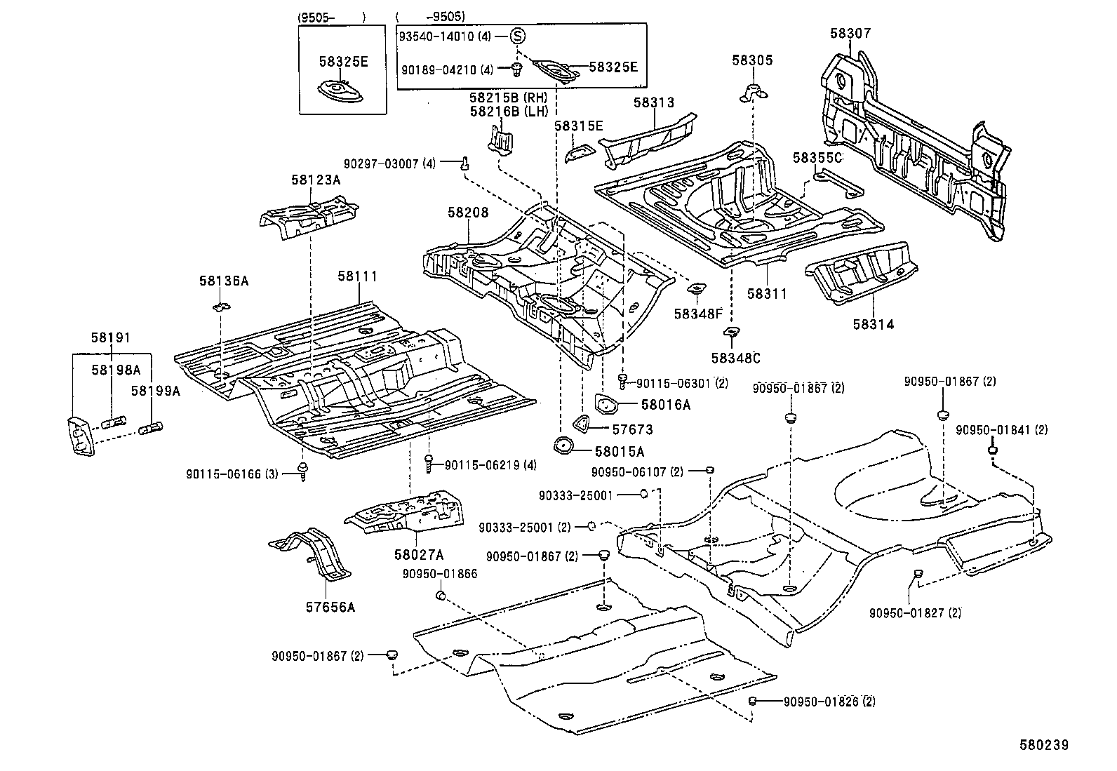 58013-12020 SUPPORT, SHIFT & SELECT LEVER product image