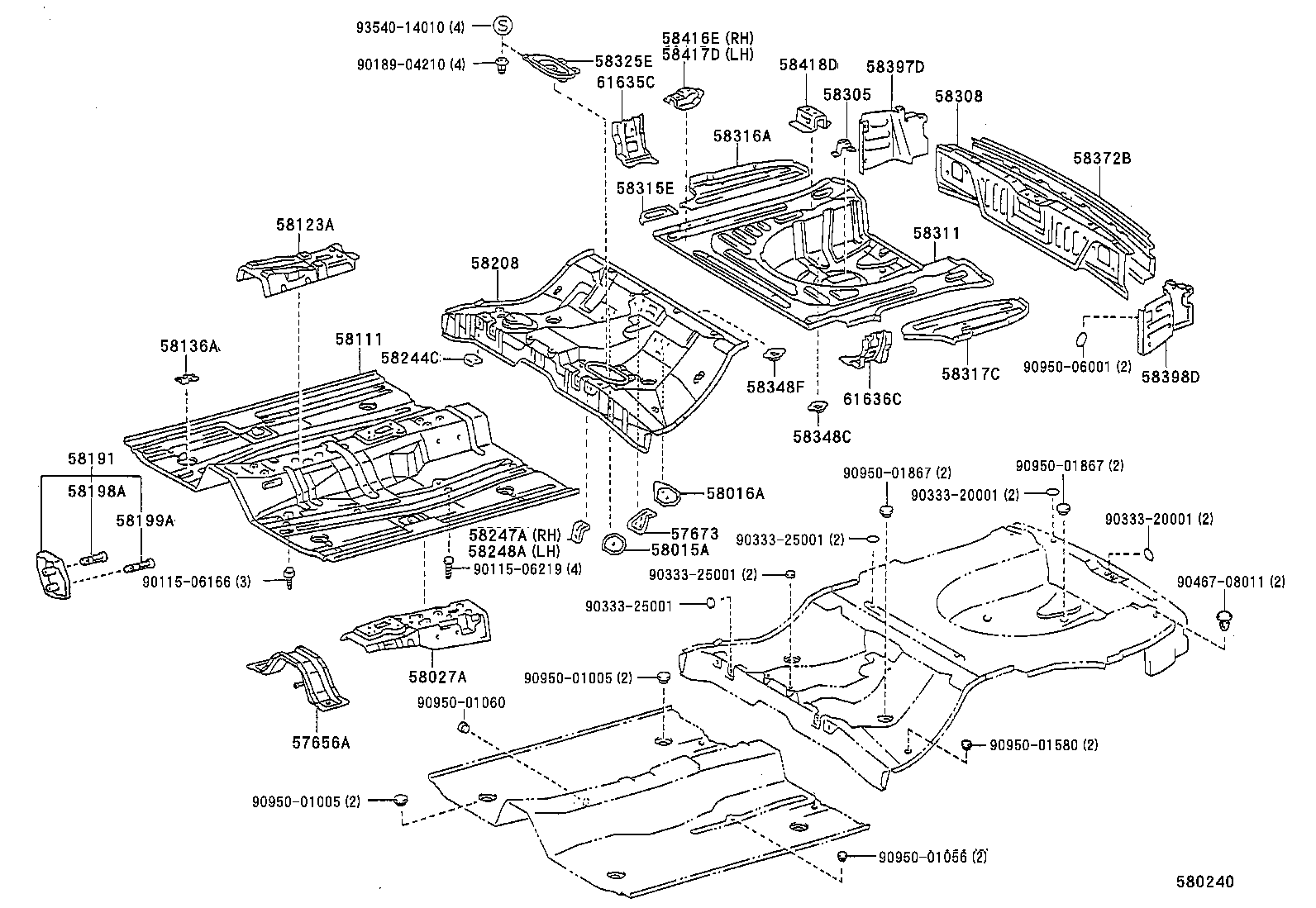58013-12020 SUPPORT, SHIFT & SELECT LEVER product image