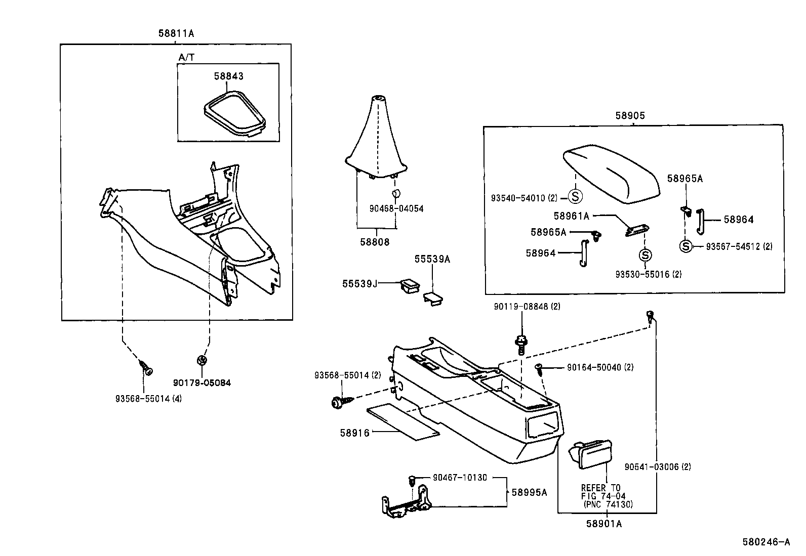 58905-12150-C0 DOOR SUB-ASSY, CONSOLE COMPARTMENT product image