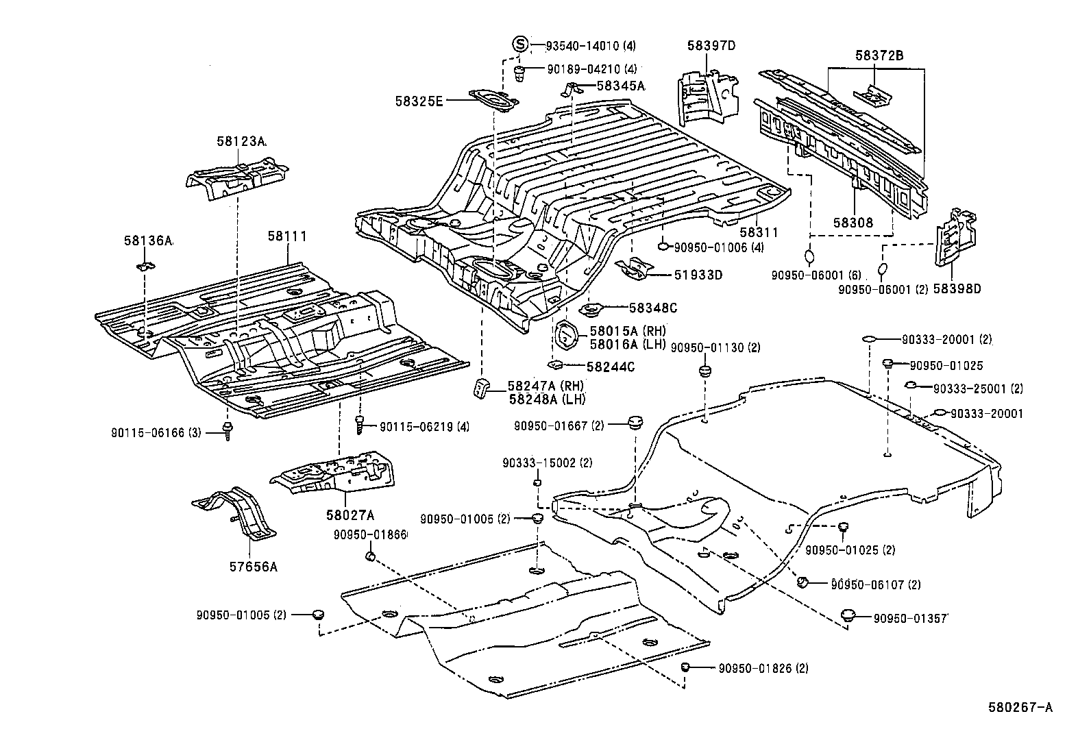 57656-12070 BRACKET, EXHAUST PIPE MOUNTING, NO.1 product image