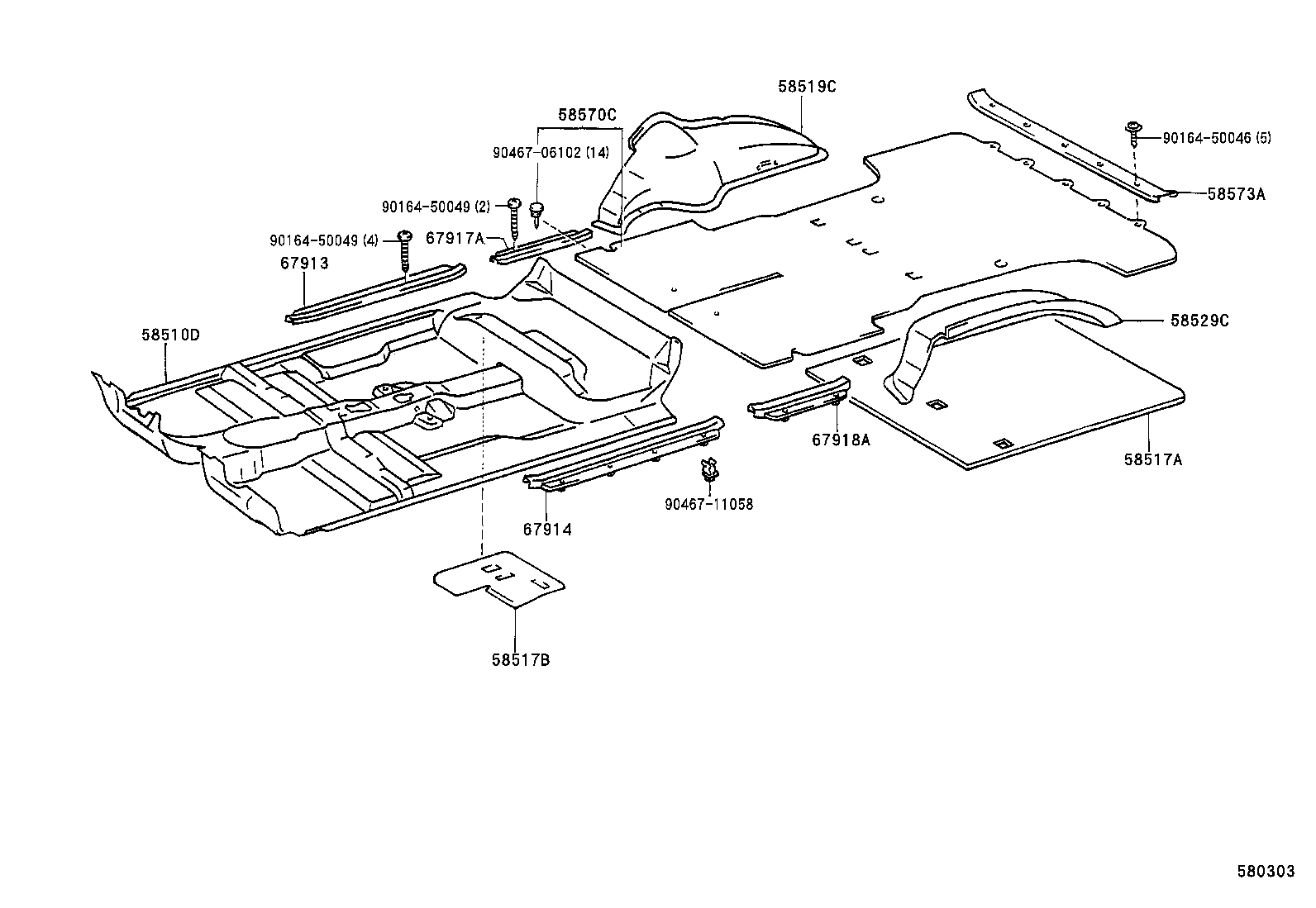 58510-3D581-B1 CARPET ASSY, FLOOR, FRONT product image