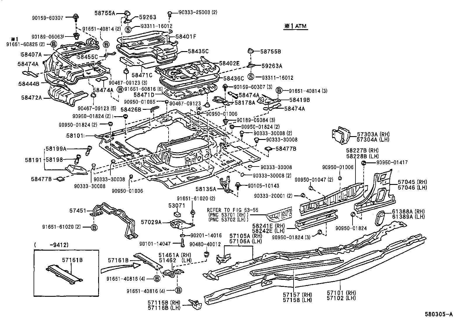53735-28011 SHUTTER SUB-ASSY, HOT AIR, UPPER product image