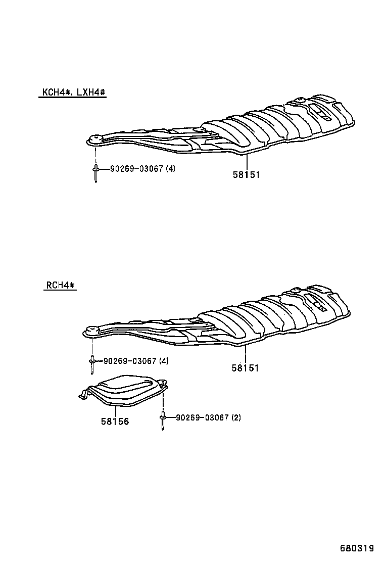 58151-26050 INSULATOR, FRONT FLOOR HEAT, NO.1 product image