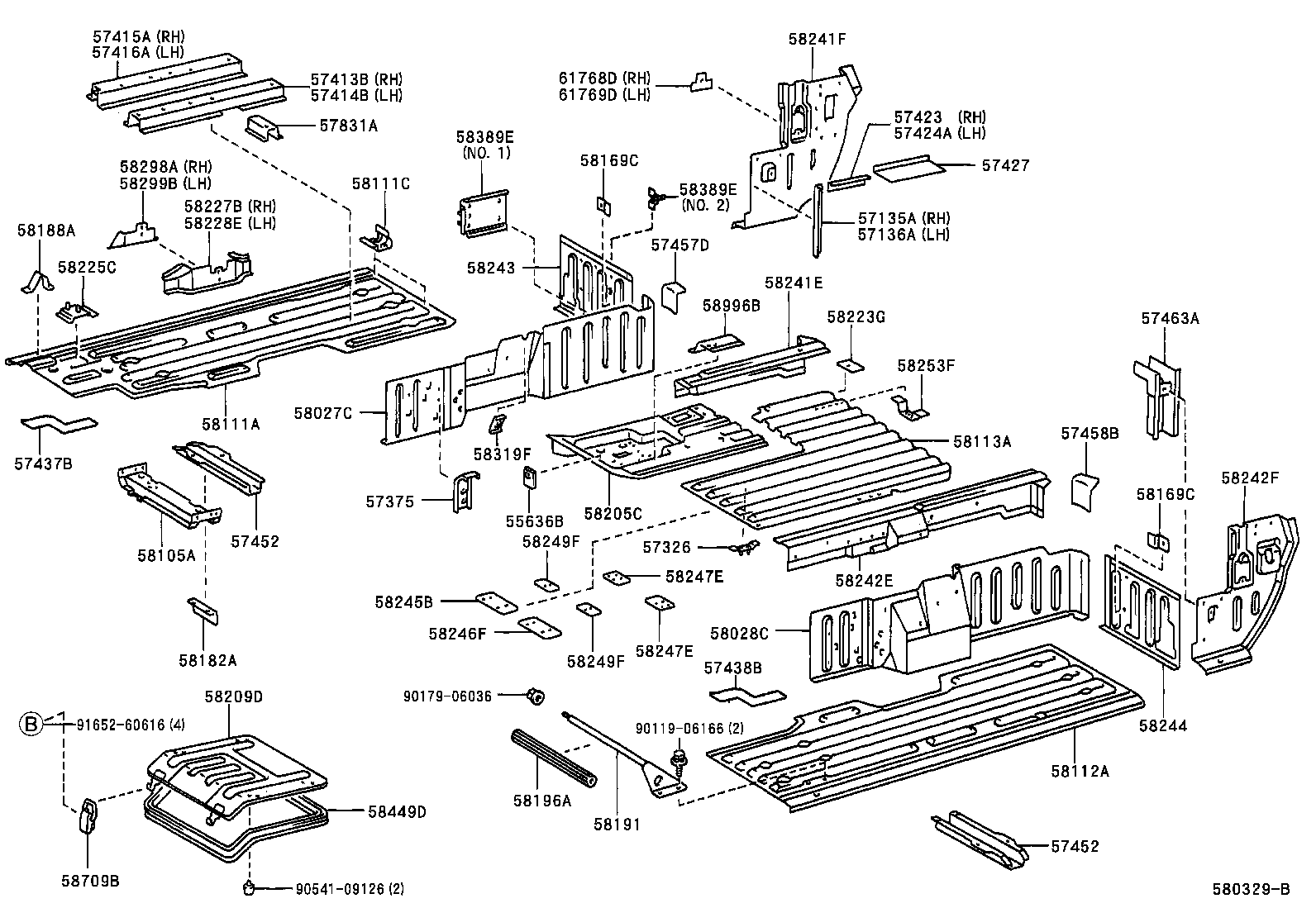 57326-65011 BRACKET, WATER VALVE product image