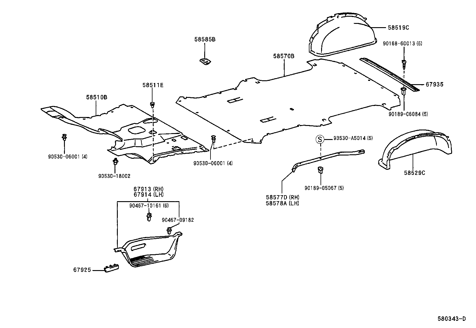 58510-2N080-B0 MAT, FRONT FLOOR, FRONT product image