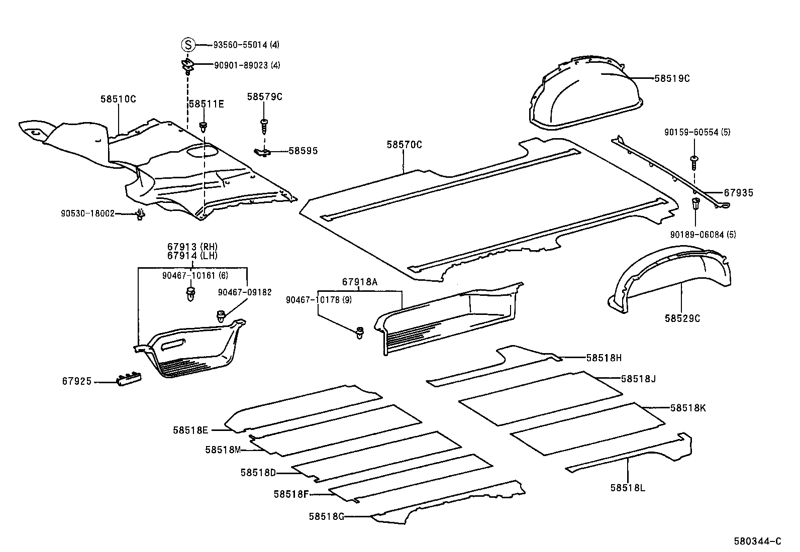 58510-2N080-B0 MAT, FRONT FLOOR, FRONT product image