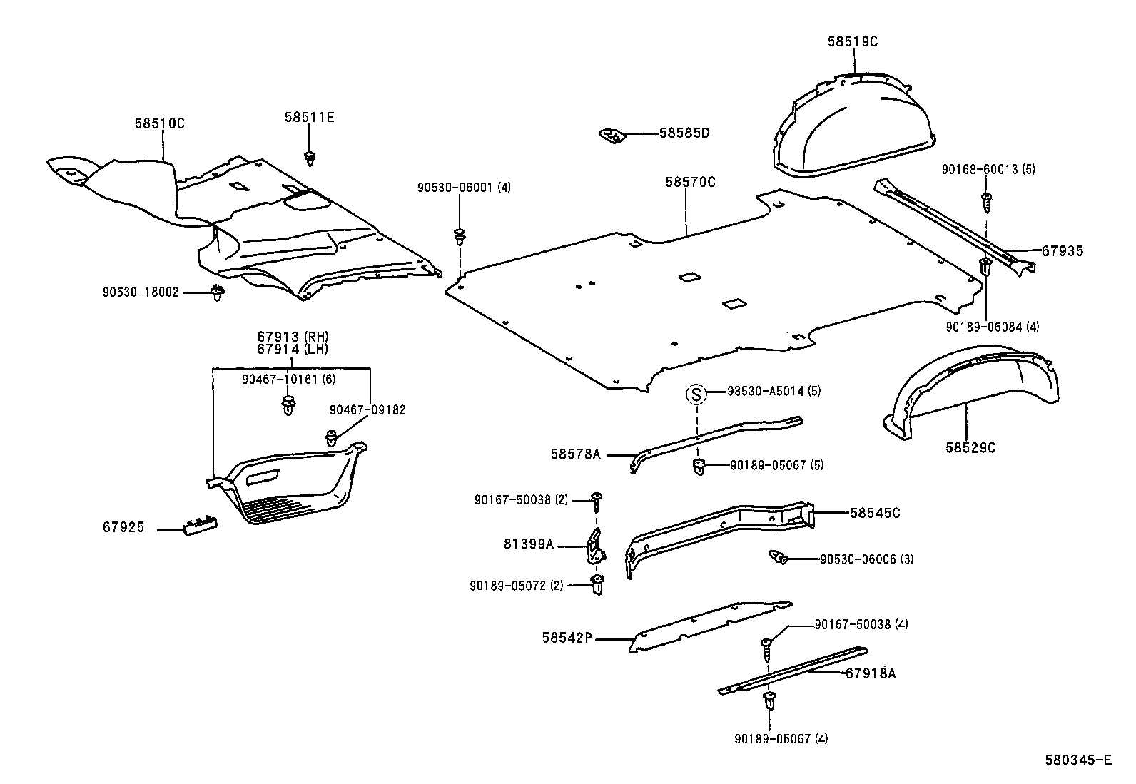 58510-2N080-B0 MAT, FRONT FLOOR, FRONT product image