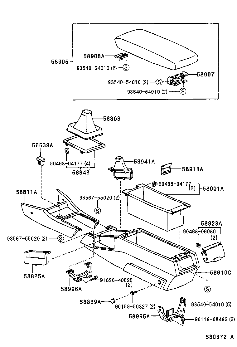 55539-30140 COVER, SPARE SWITCH HOLE product image