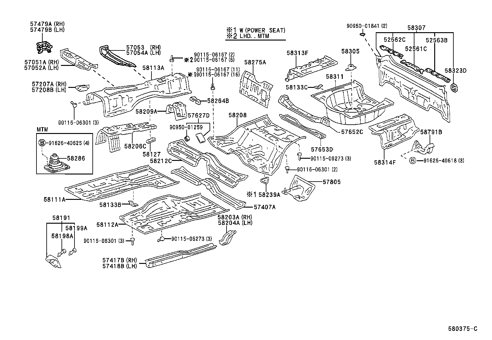 58307-30670 PANEL SUB-ASSY, BODY LOWER BACK product image