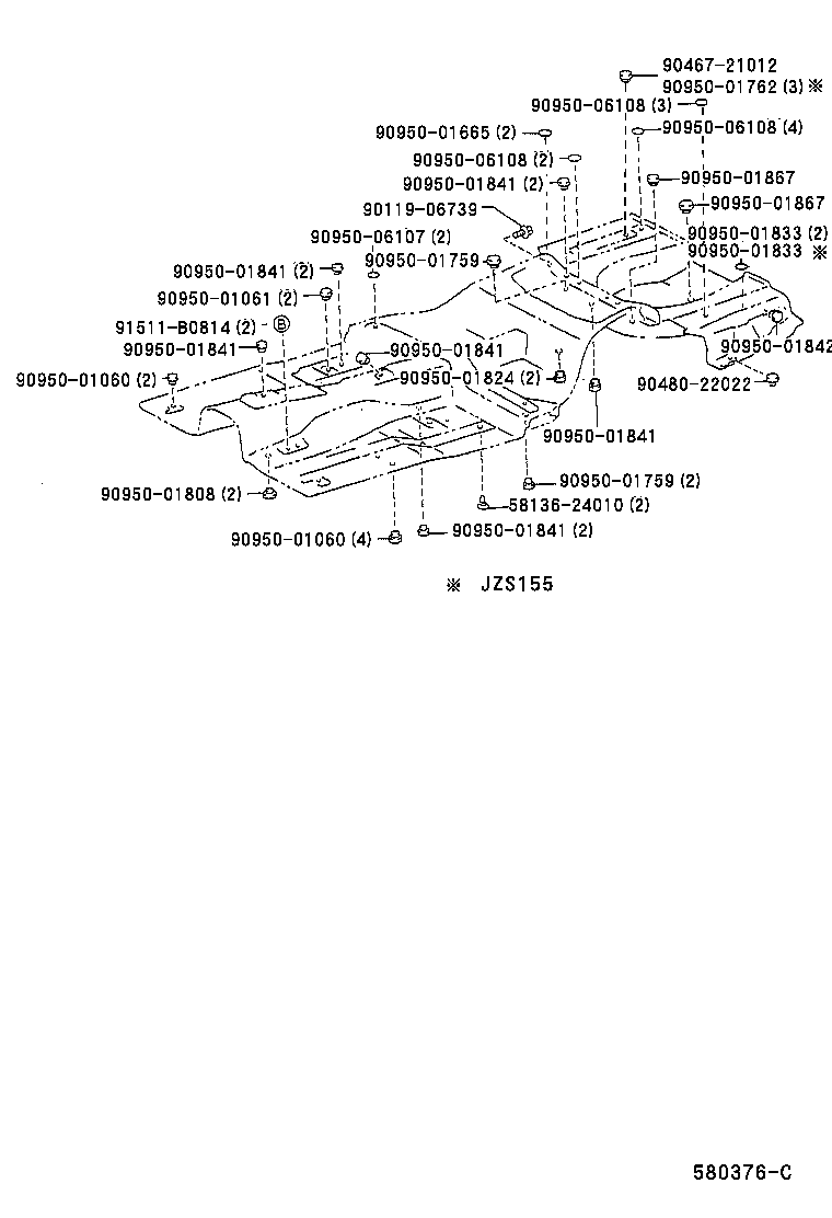 58307-30670 PANEL SUB-ASSY, BODY LOWER BACK product image