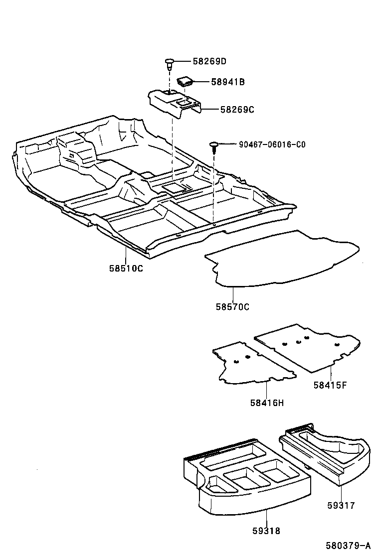 58415-46010 BOARD, REAR FLOOR, NO.1 product image