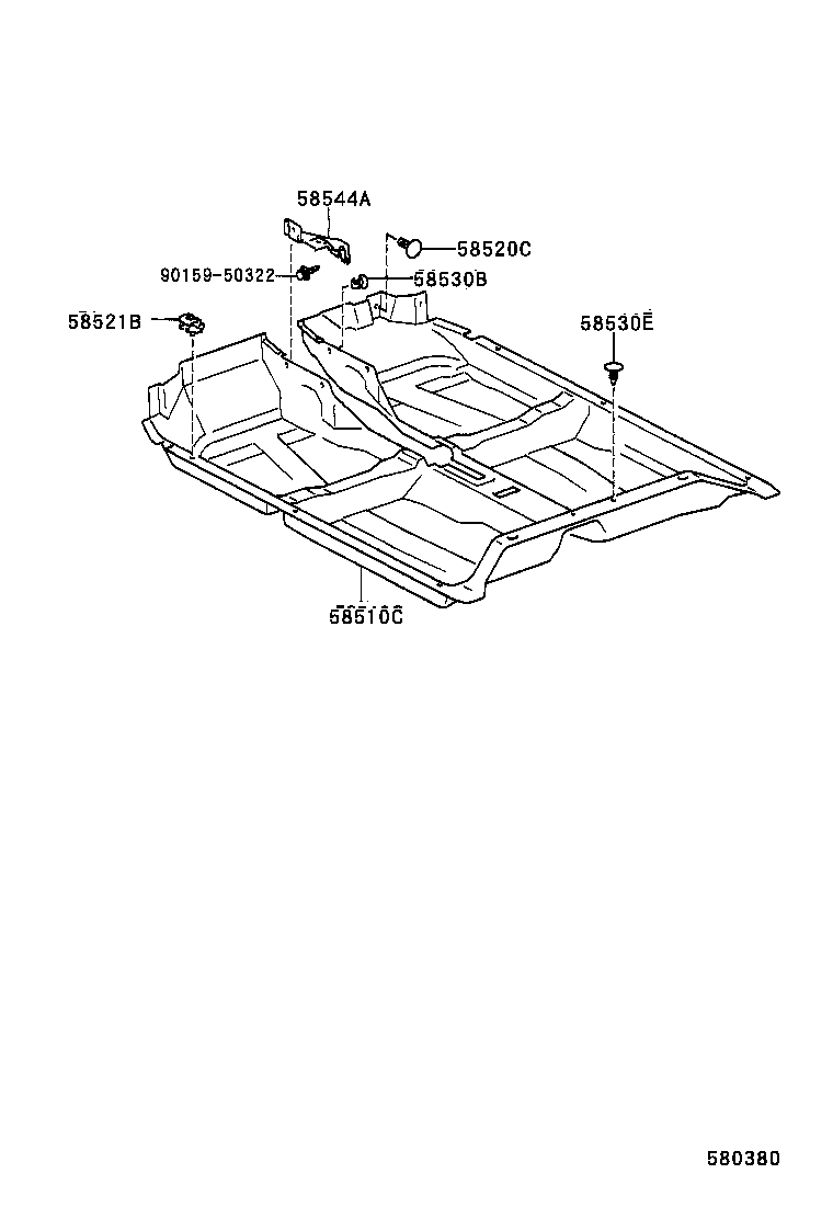 90467-09068 CLIP(FOR FRONT FLOOR CARPET) product image