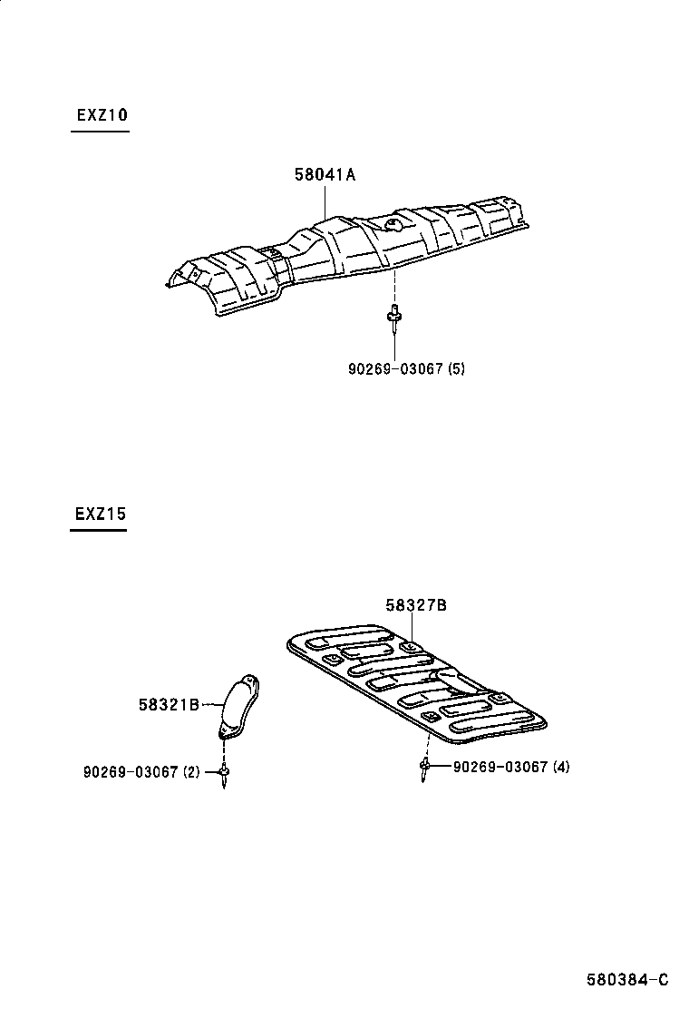 58041-46010 INSULATOR SUB-ASSY, FRONT FLOOR HEAT, NO.1 product image