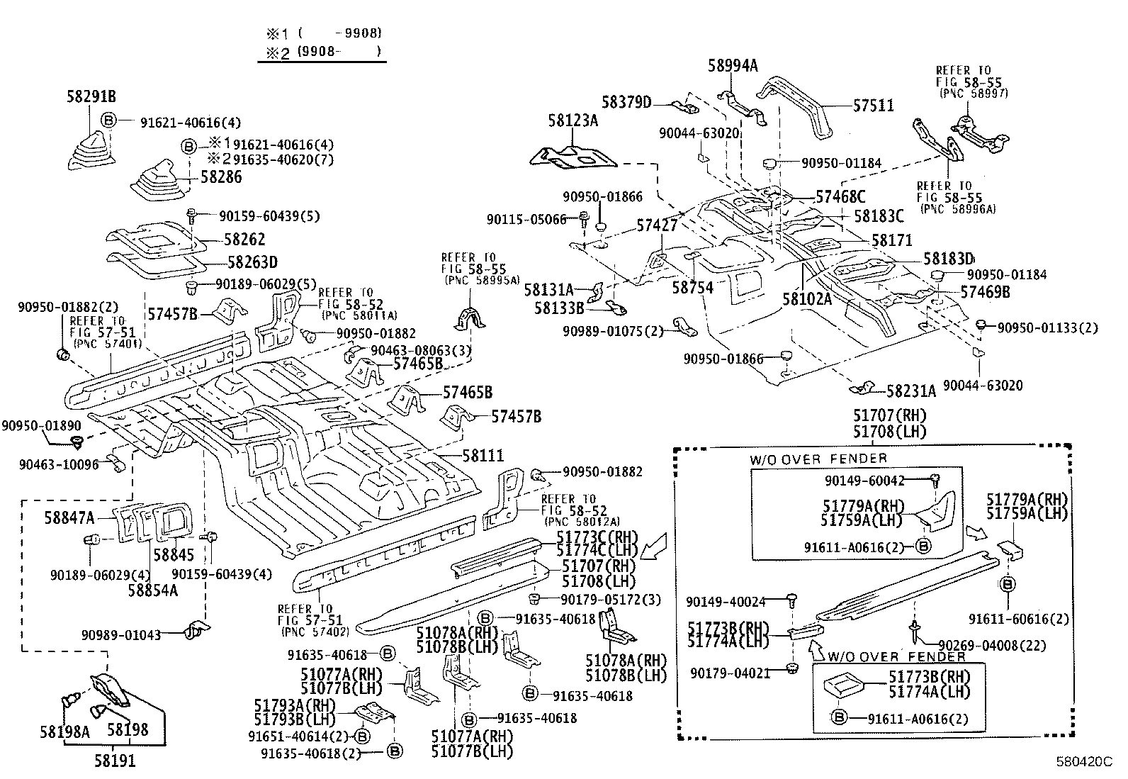 58111-60481 PAN, FRONT FLOOR product image