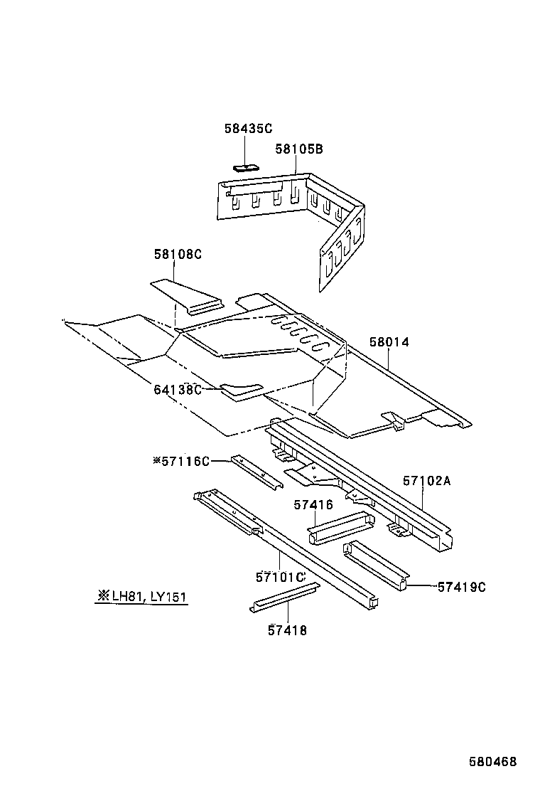 55124-25010 SHIELD, STEERING SUPPORT product image