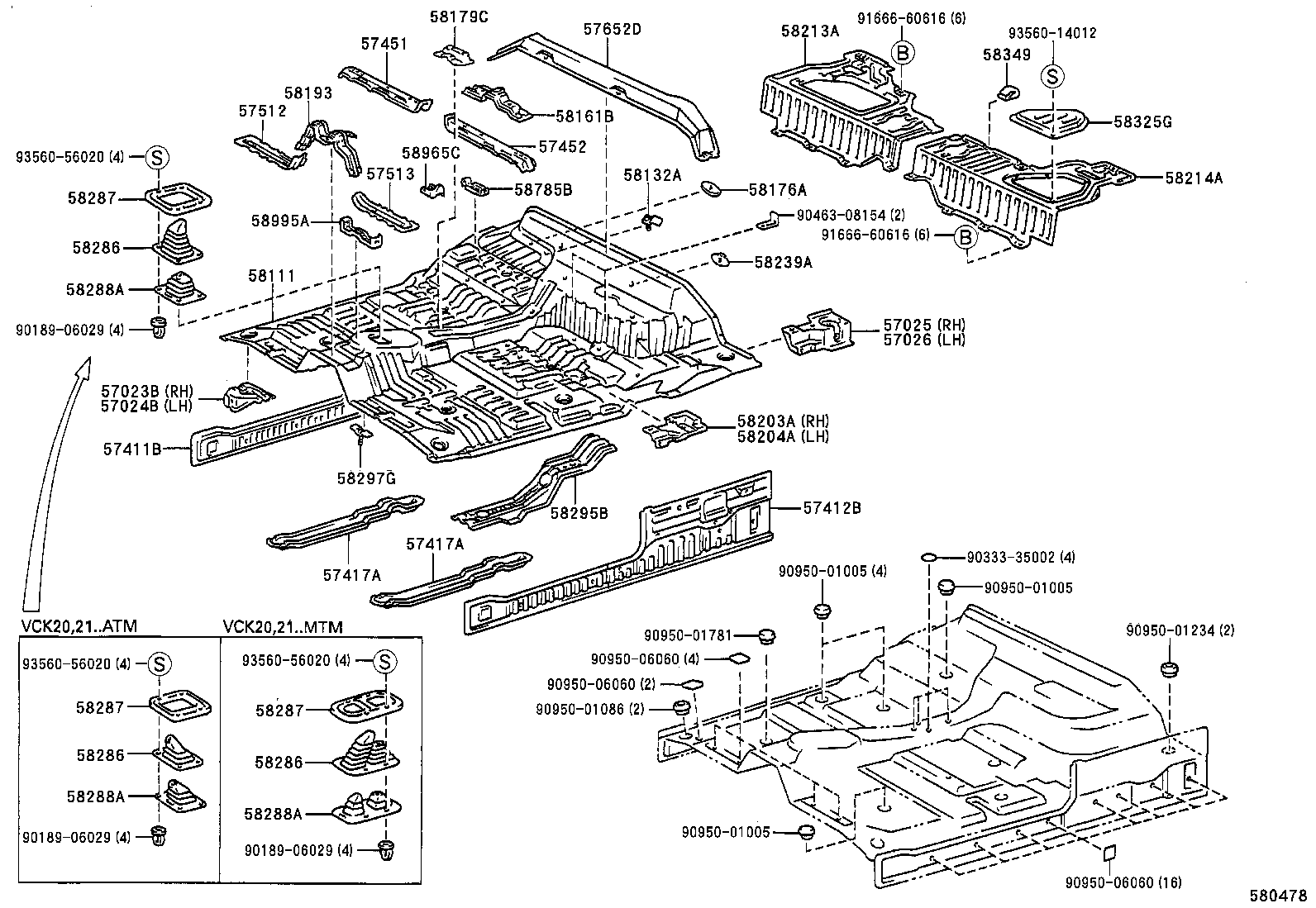58179-34010 BRACKET, CLAMP FLOOR product image