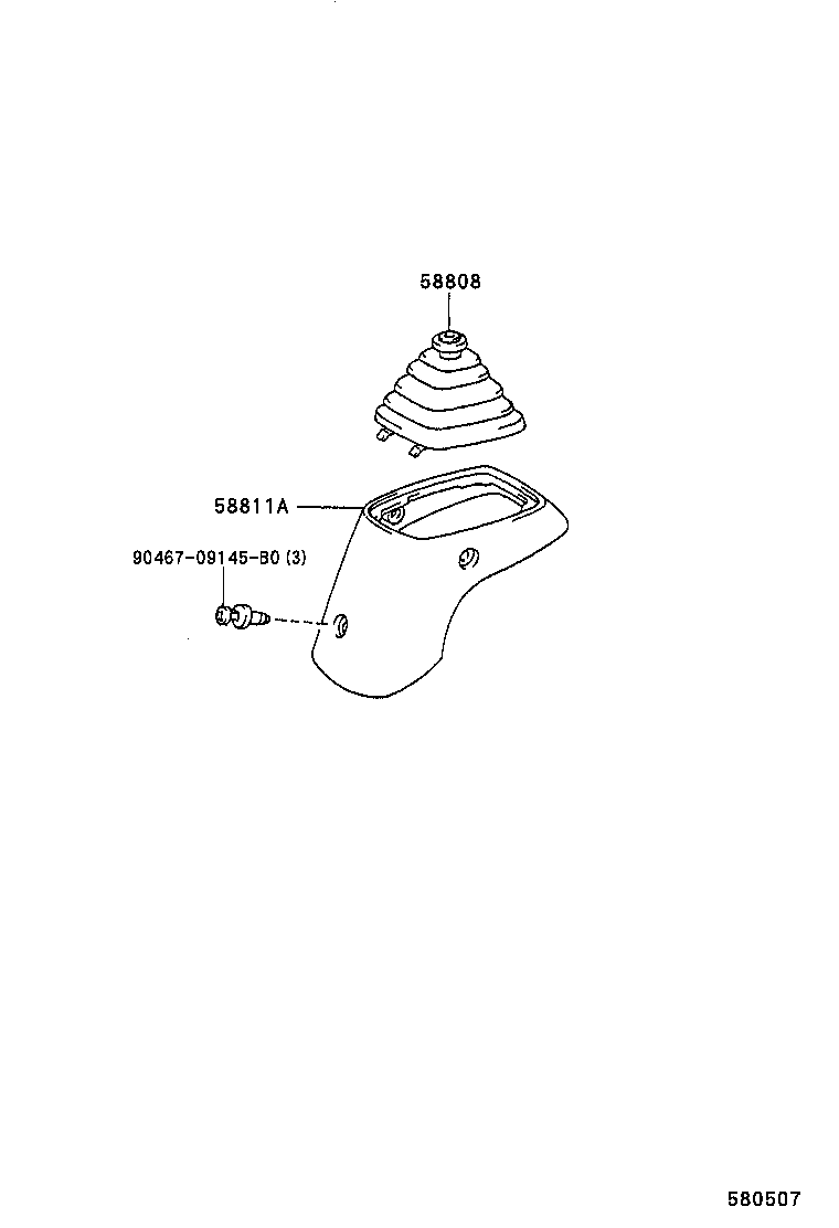 58808-37010-C0 COVER SUB-ASSY, SHIFTING HOLE product image