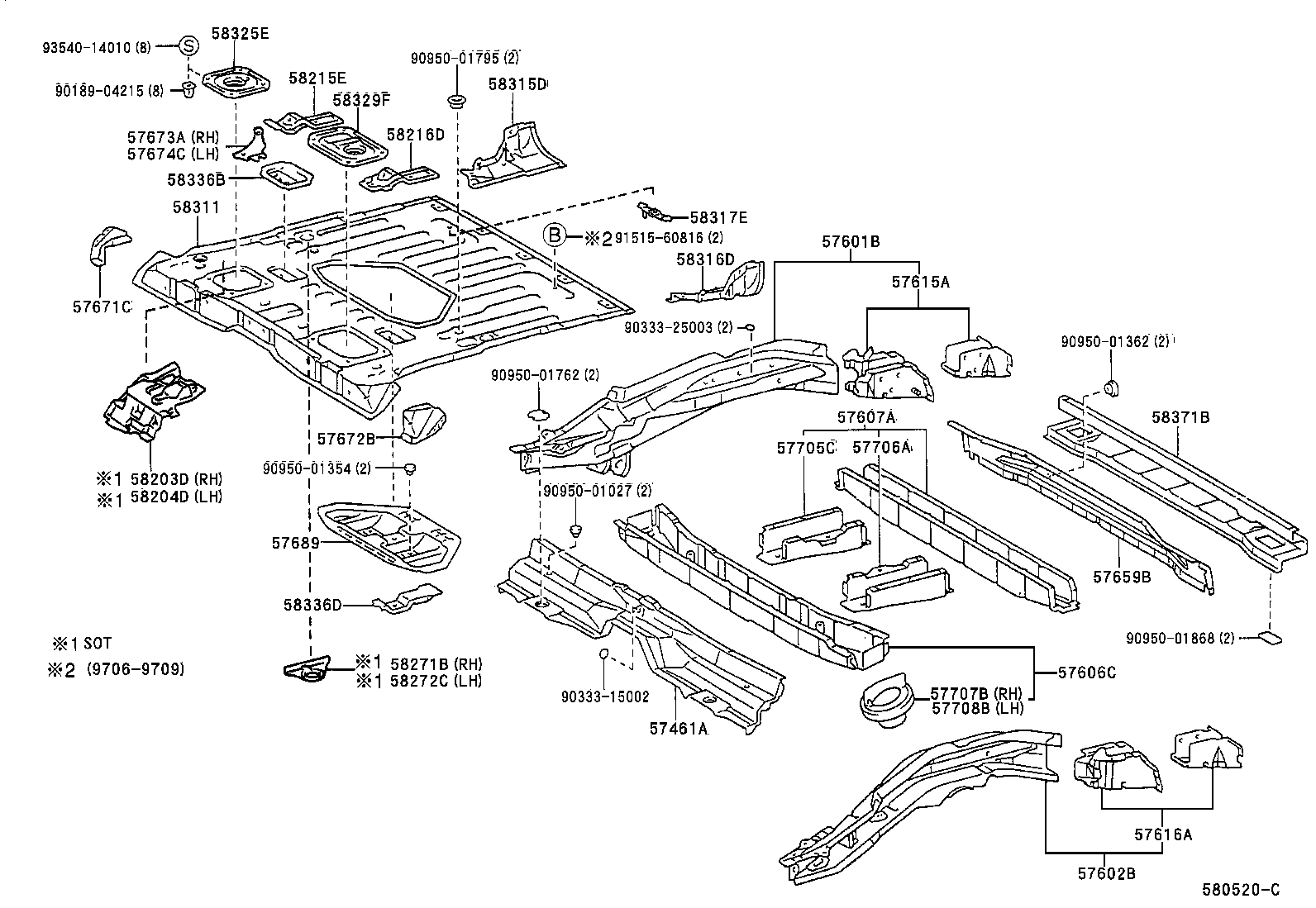 Toyota 58325-42010 COVER, REAR FLOOR SERVICE HOLE