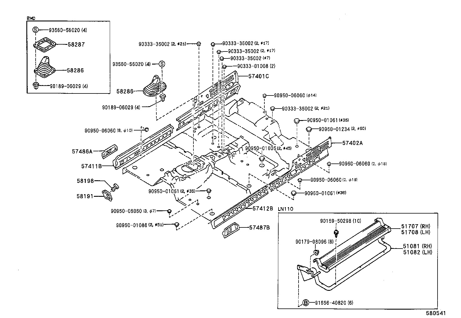 51081-35010 STAY SUB-ASSY, SIDE STEP, NO.1 RH product image