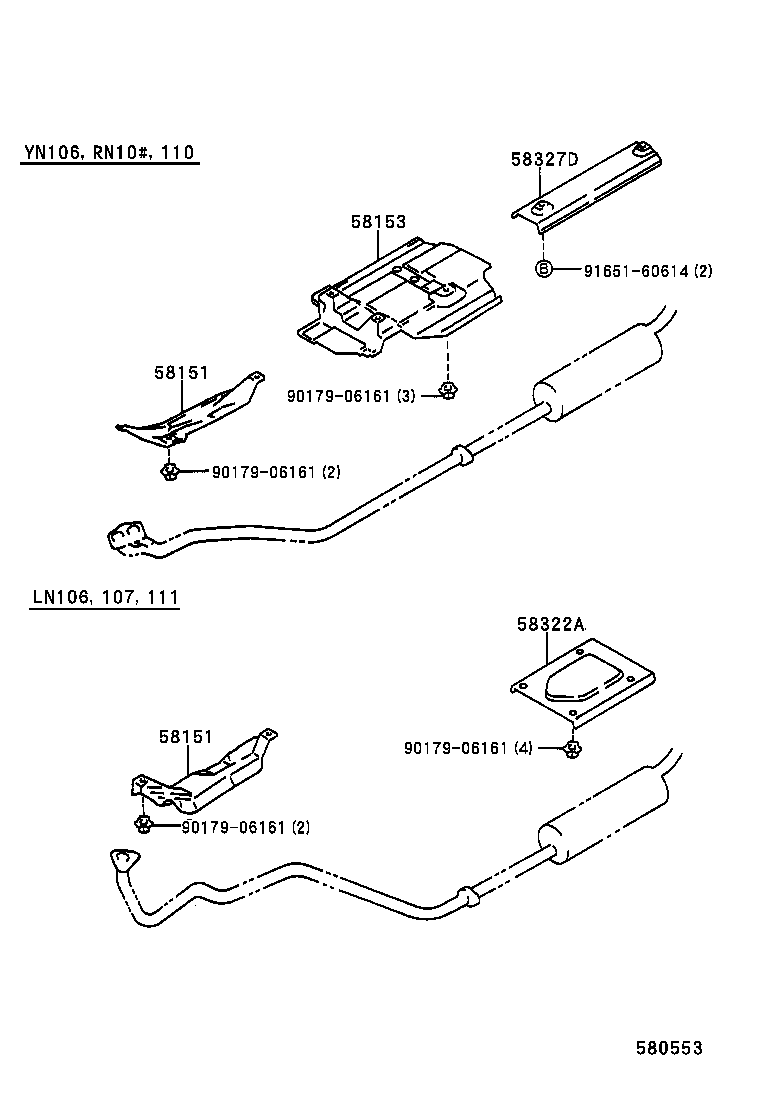 58041-89108 INSULATOR SUB-ASSY, FRONT FLOOR HEAT, NO.1 product image