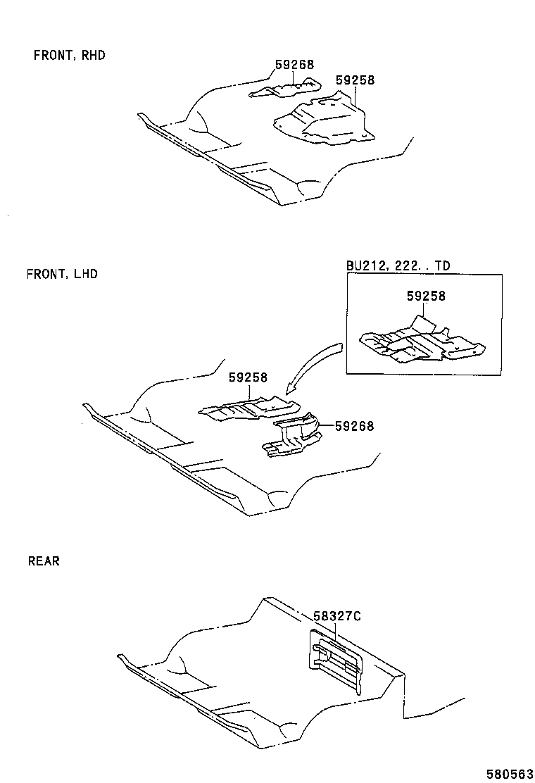 59258-37040 INSULATOR, ENGINE SERVICE HOLE COVER MAIN product image