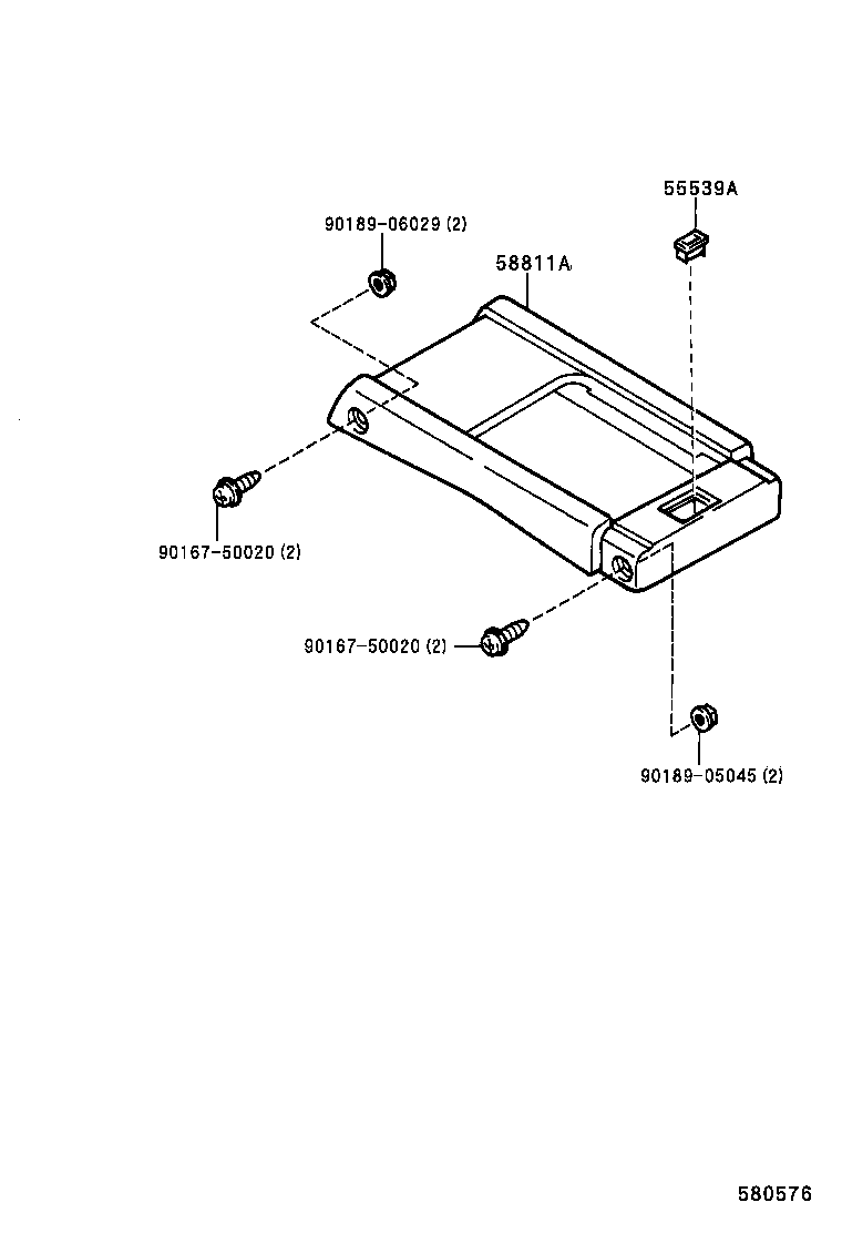 58808-89117-06 COVER SUB-ASSY, SHIFTING HOLE product image