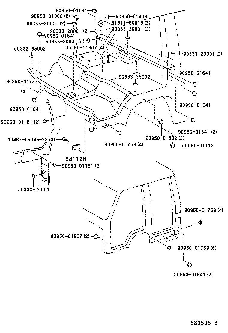 53719-37050 BRACE, FENDER APRON product image