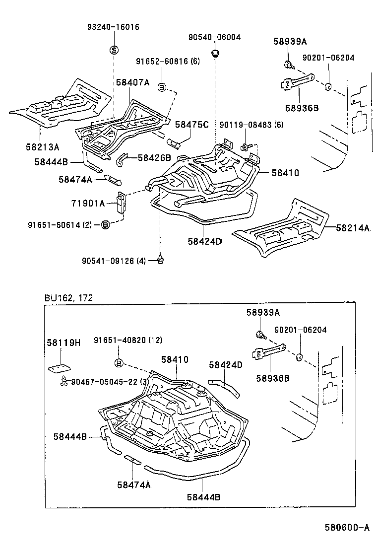 53719-37050 BRACE, FENDER APRON product image