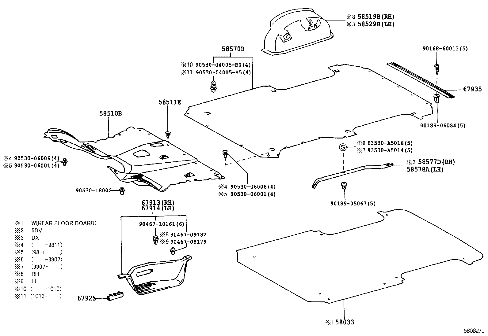 58500-26041-B0 MAT, FRONT FLOOR, FRONT product image