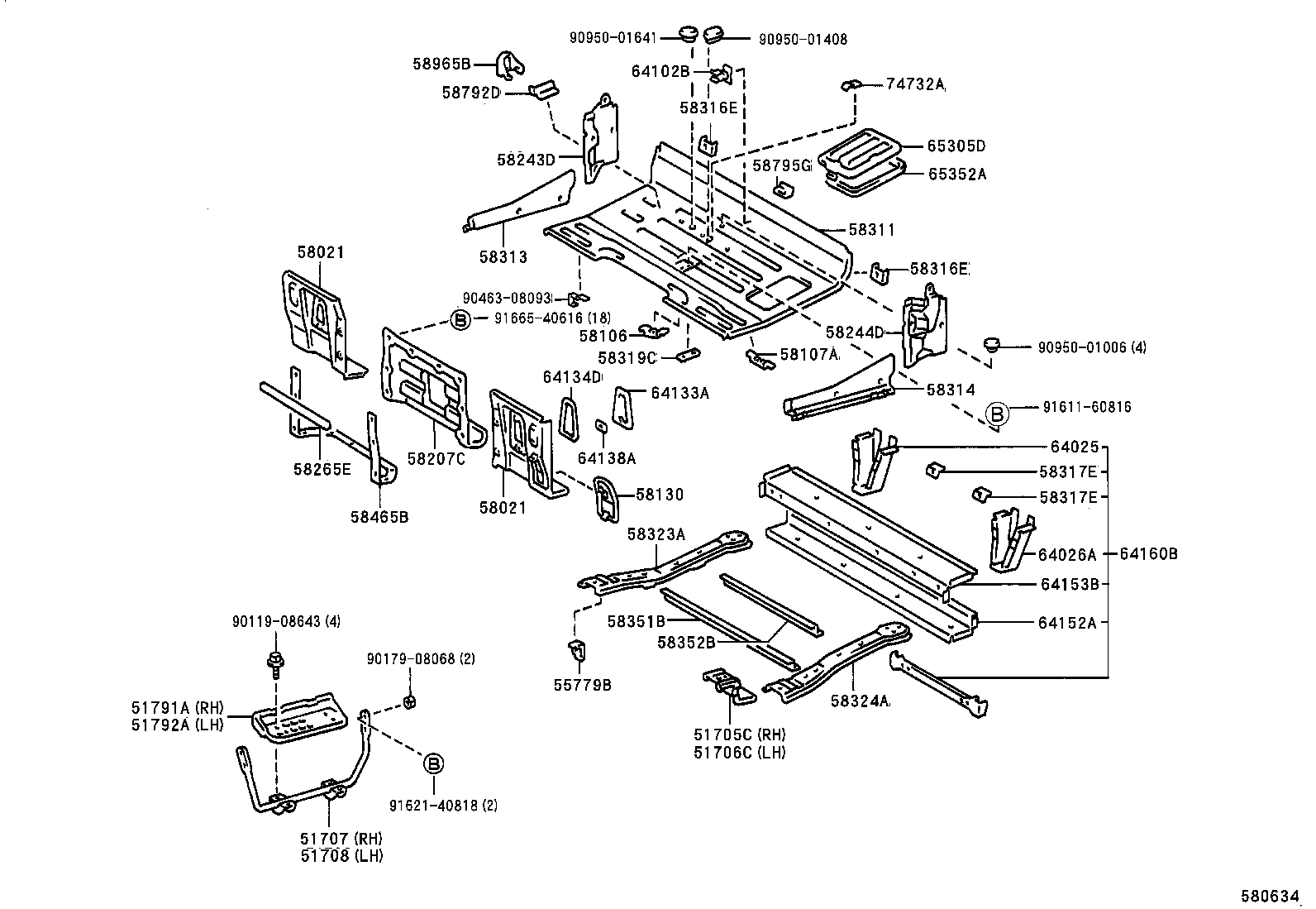 58207-37021 COVER SUB-ASSY, TRANSMISSION SERVICE HOLE product image