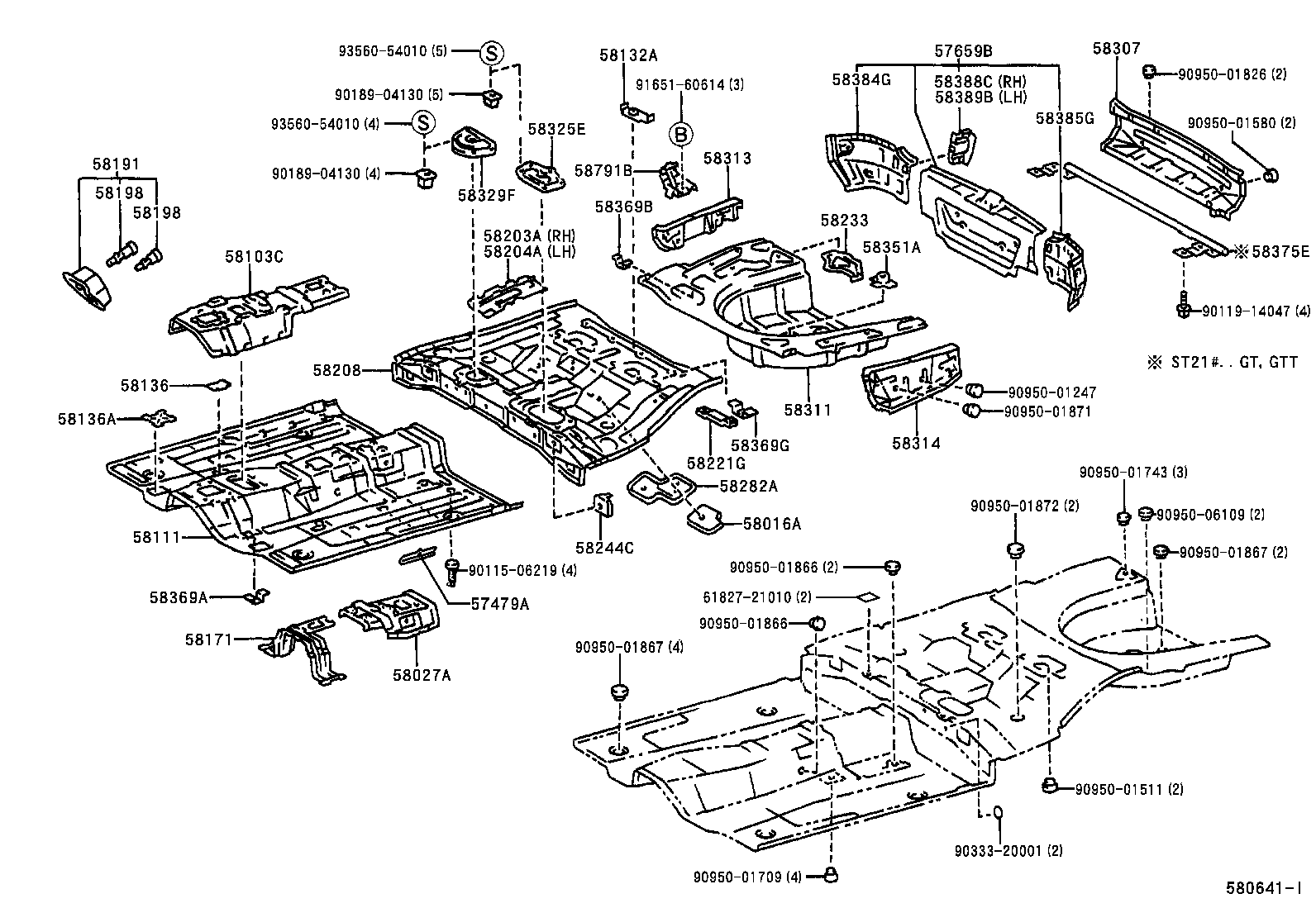 58307-21050 PANEL SUB-ASSY, BODY LOWER BACK product image