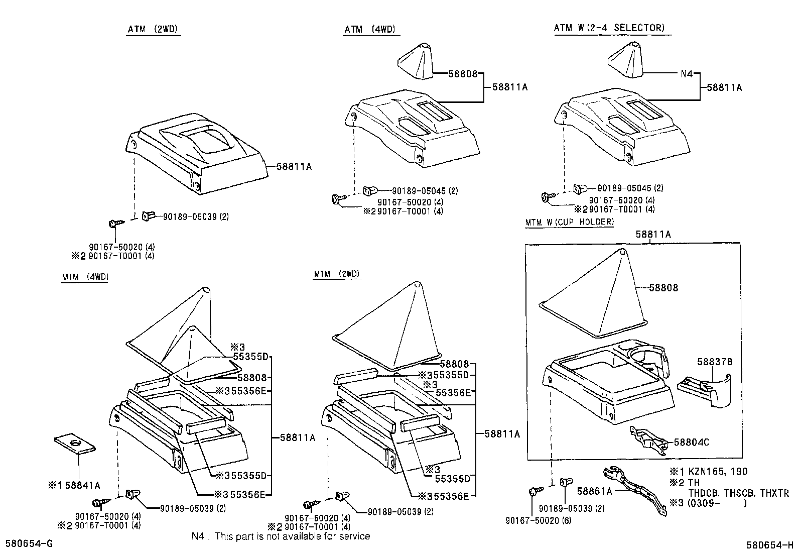 58804-04010 INSERT SUB-ASSY, CONSOLE BOX, FRONT product image