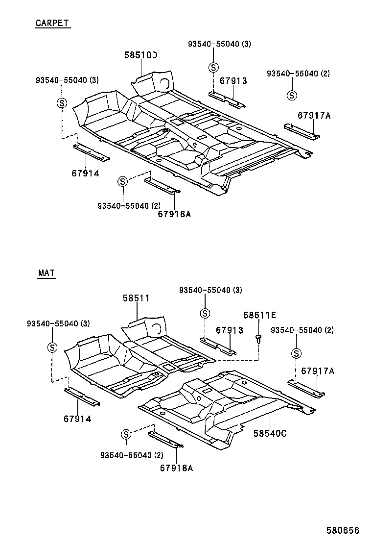 58510-3G080-B0 MAT, FLOOR, FRONT product image