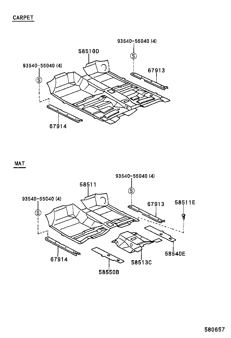 58510-3G080-B0 MAT, FLOOR, FRONT product image