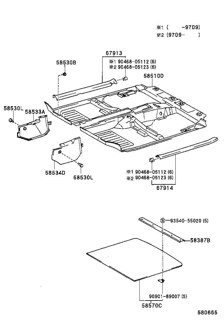 58571-42011-B2 CARPET ASSY, REAR FLOOR product image