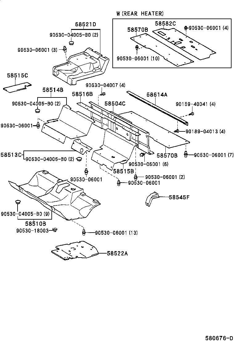 58510-37460-B0 MAT, FRONT FLOOR, FRONT product image