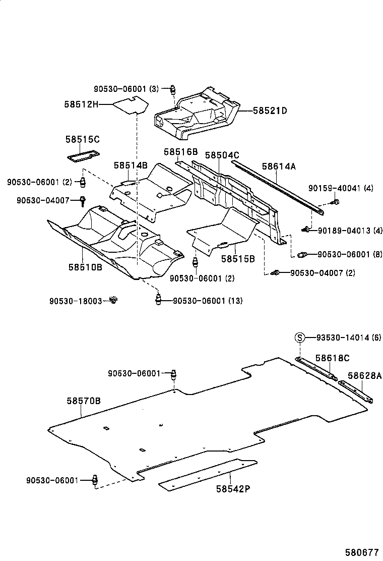 58510-37220 MAT, FRONT FLOOR, FRONT product image