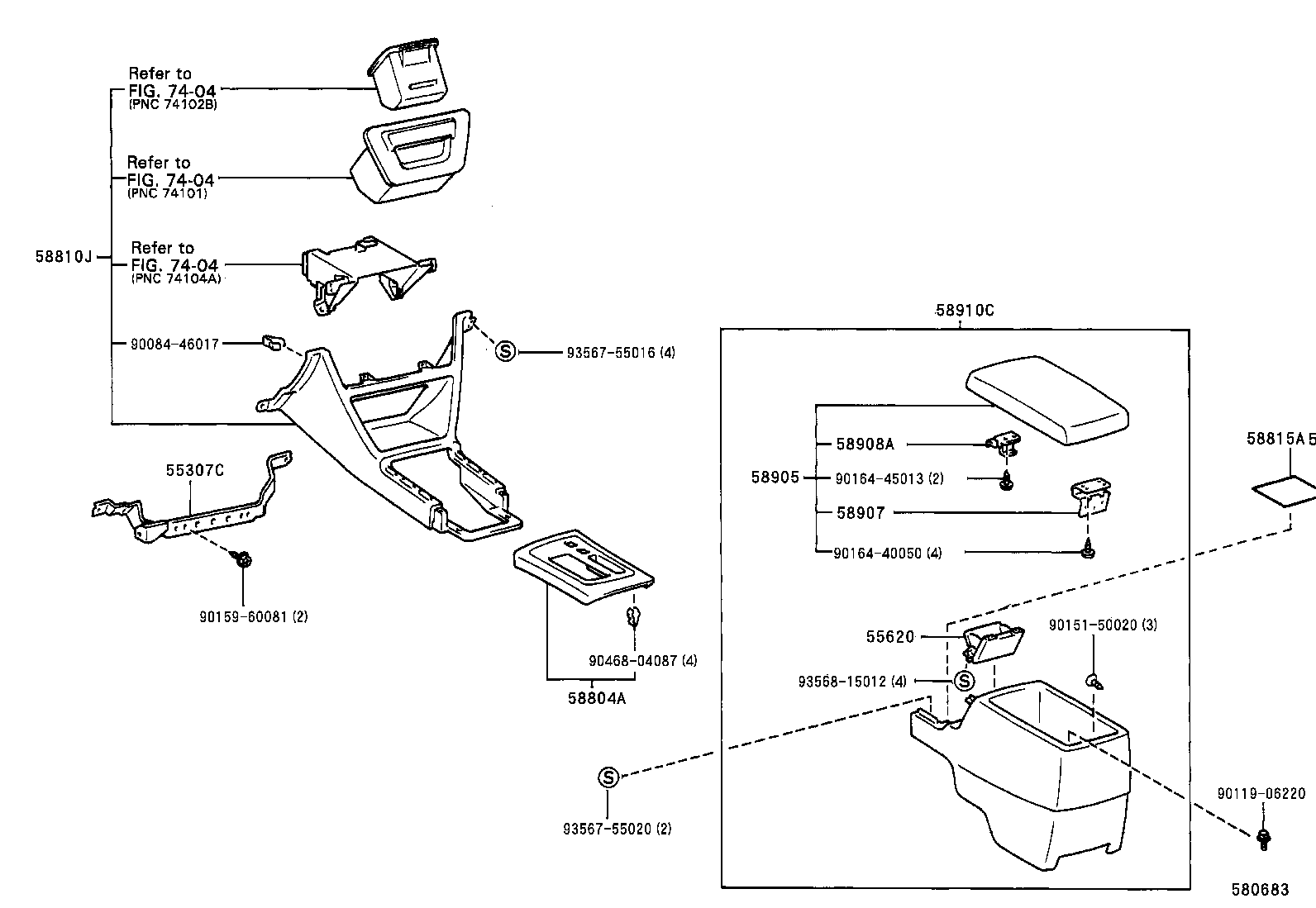 55307-AC010 BRACE SUB-ASSY, INSTRUMENT PANEL, NO.2 product image