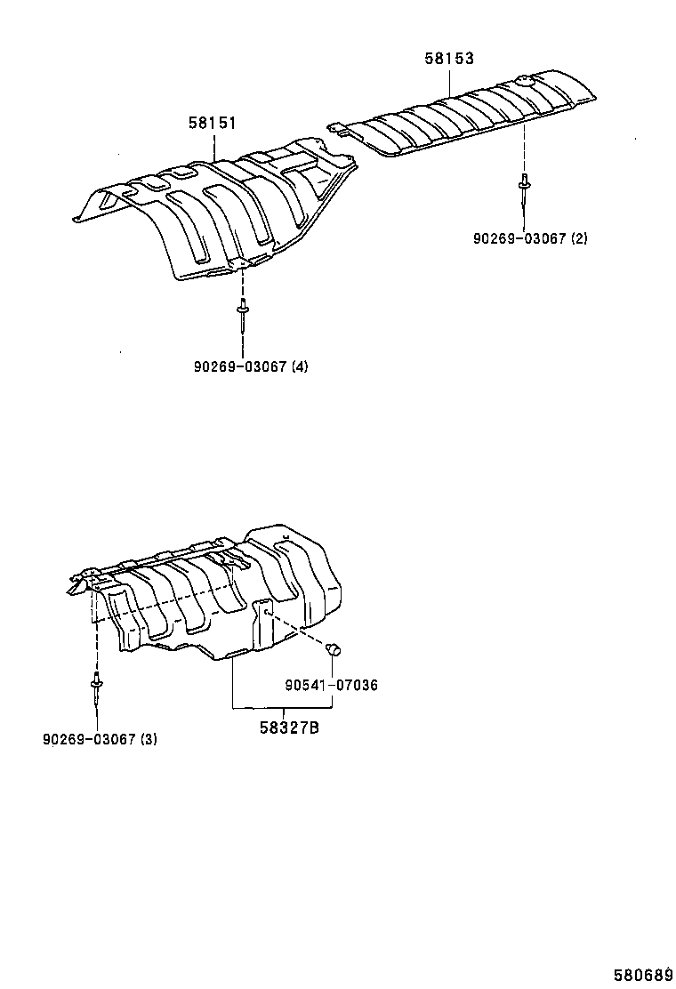 58151-20150 INSULATOR, FRONT FLOOR HEAT, NO.1 product image