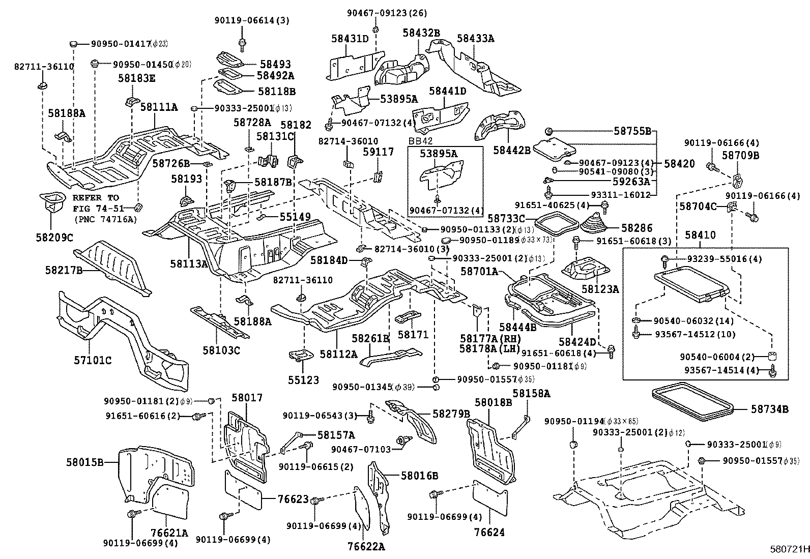 55141-36010 BRACKET, FOOT REST MOUNTING product image