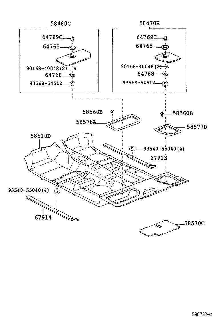 58510-3G080-B0 MAT, FLOOR, FRONT product image