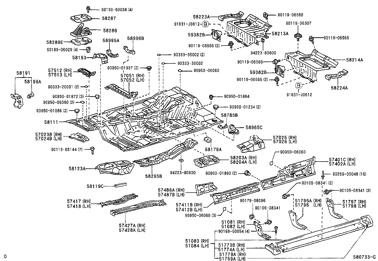 58111-35320 PAN, FRONT FLOOR product image