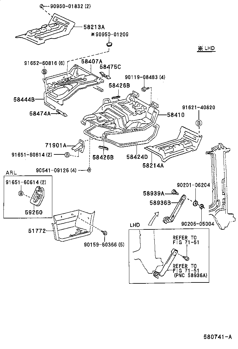 53737-25010 SEAL, FRONT FENDER APRON, LH product image