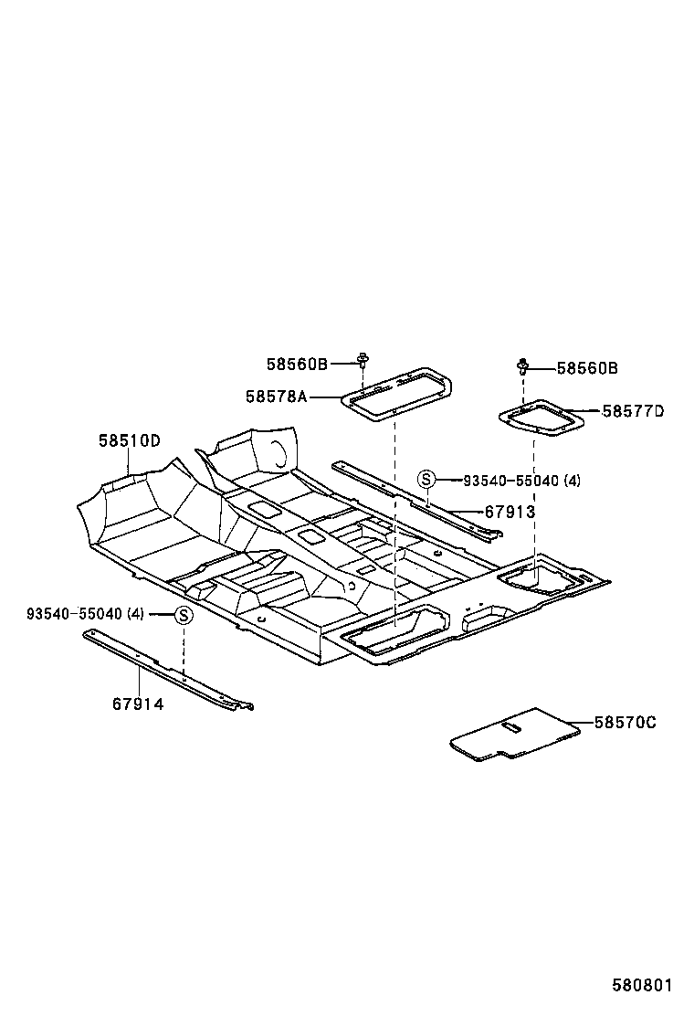 58510-3G511-B0 CARPET ASSY, FLOOR, FRONT product image
