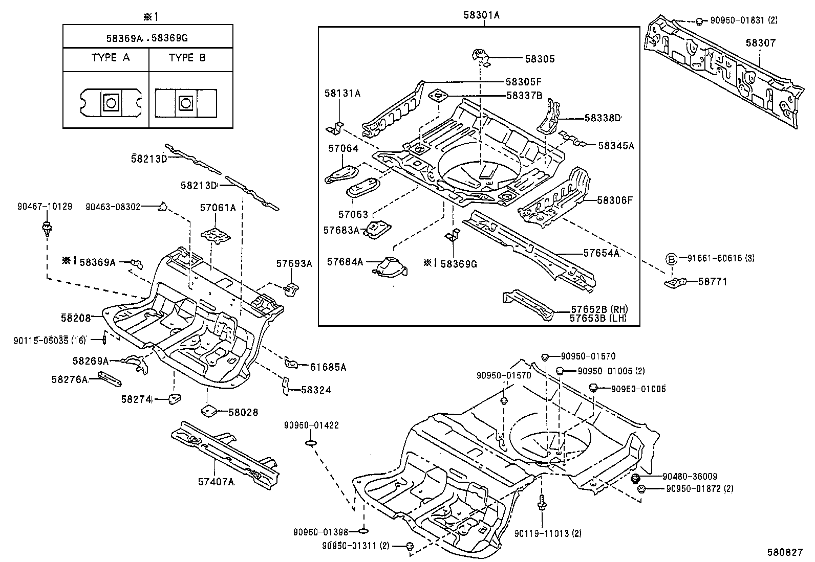 58103-31010 BRACKET, INSTRUMENT PANEL BRACE MOUNTING product image