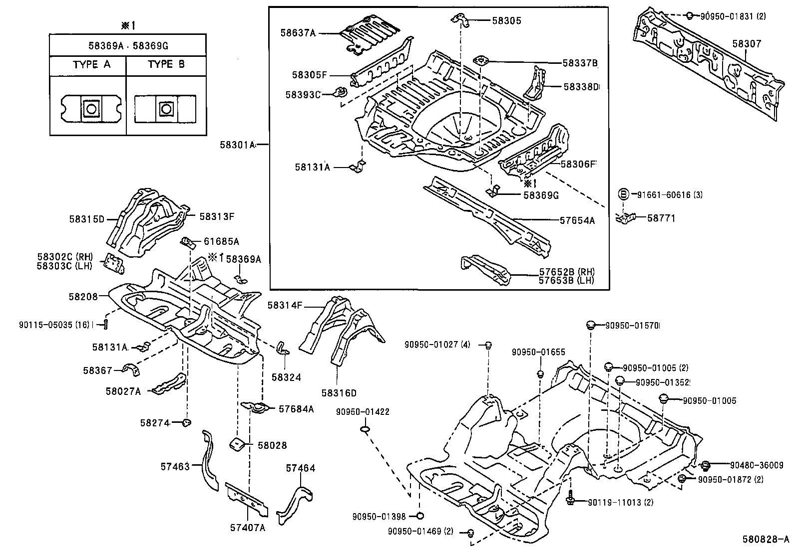 58103-31010 BRACKET, INSTRUMENT PANEL BRACE MOUNTING product image