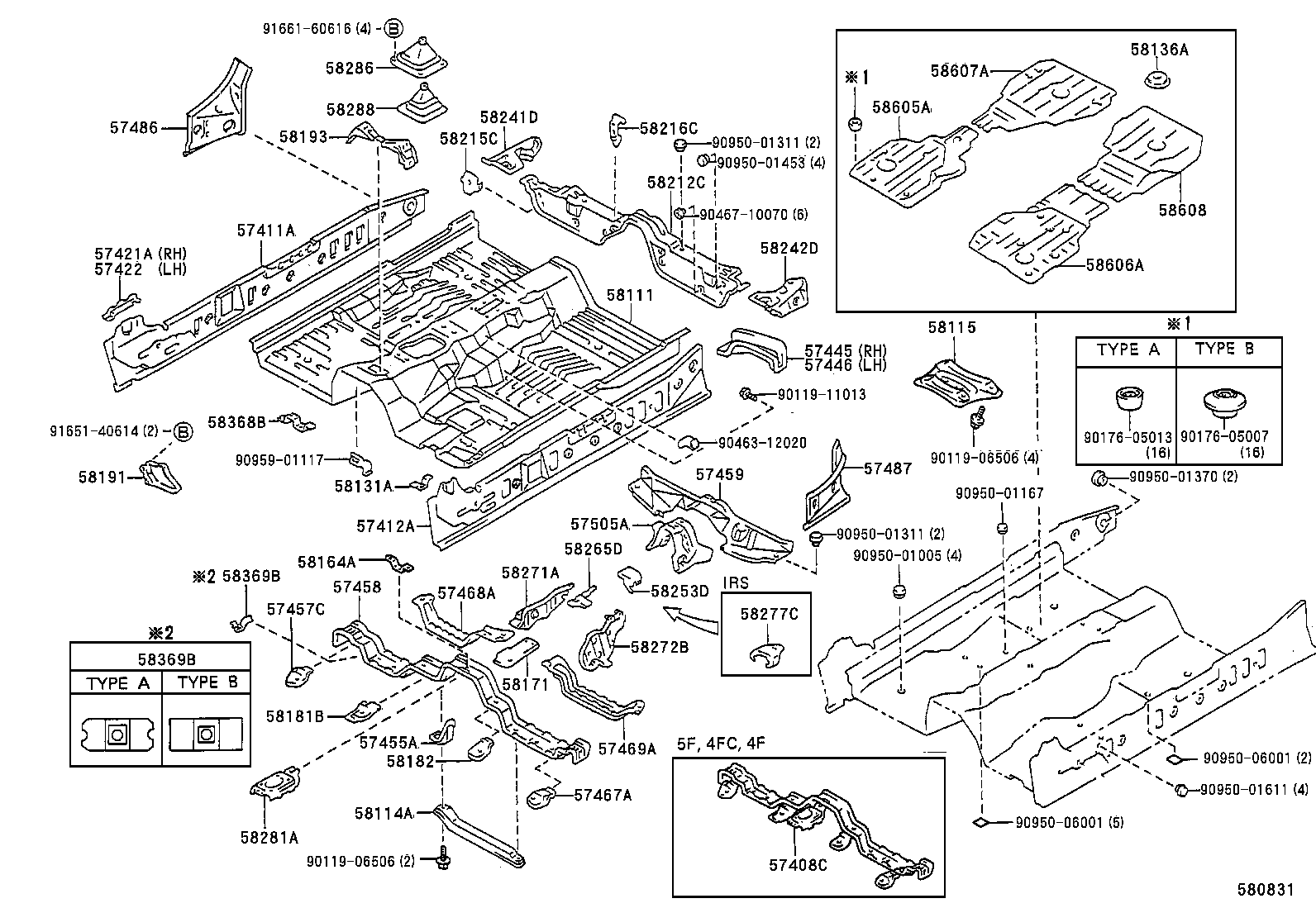 58307-30560 PANEL SUB-ASSY, BODY LOWER BACK product image