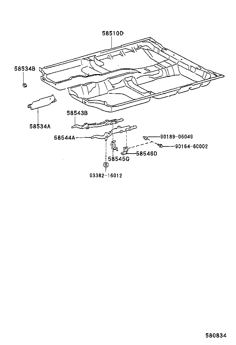 58510-21280-B0 CARPET ASSY, FLOOR, FRONT product image