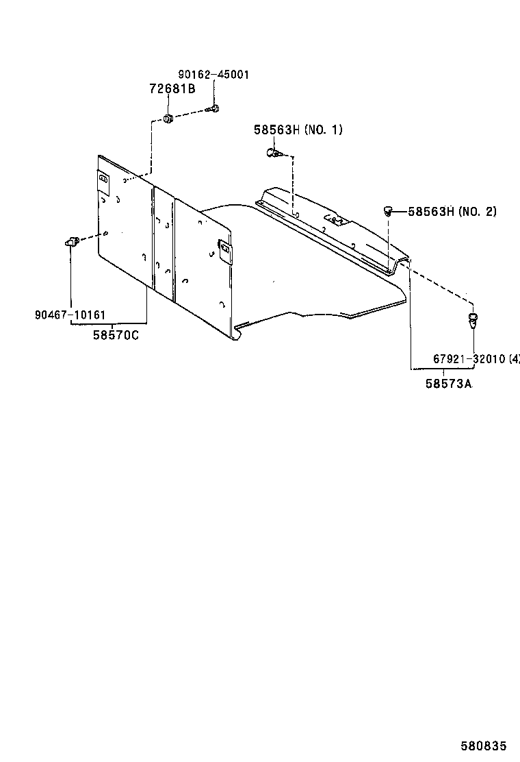 58510-21280-B0 CARPET ASSY, FLOOR, FRONT product image