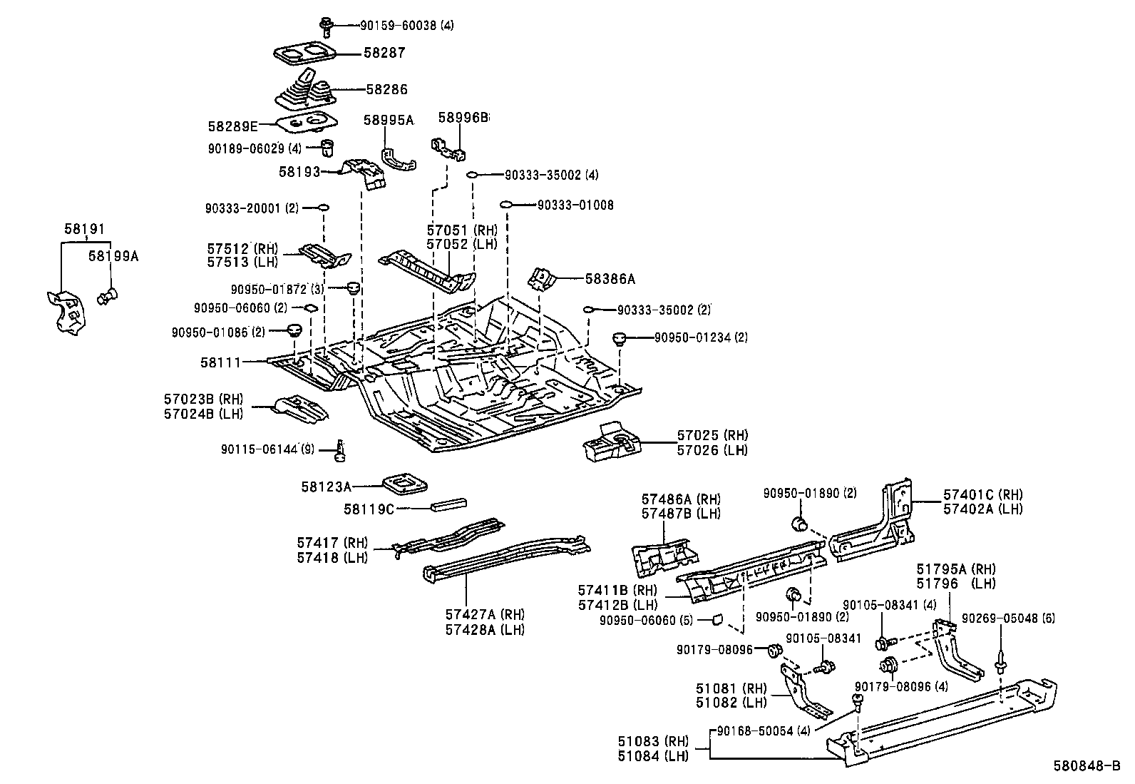 58111-35320 PAN, FRONT FLOOR product image